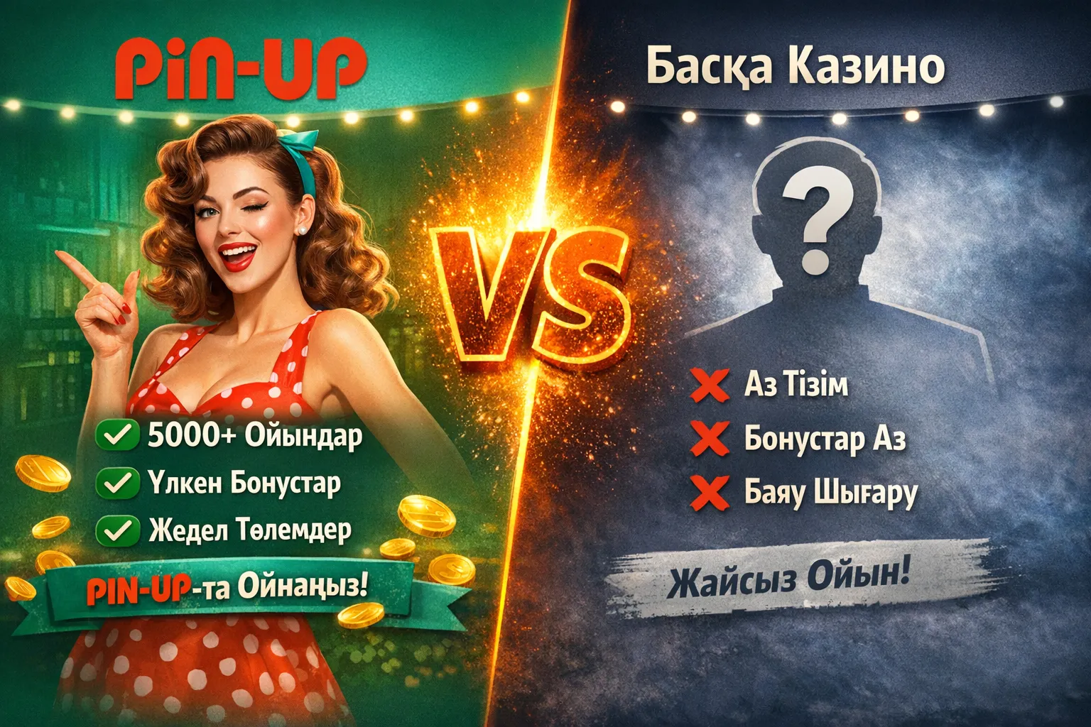 Pin-Up Casino Қазақстандағы басқа онлайн-казинолармен салыстыру